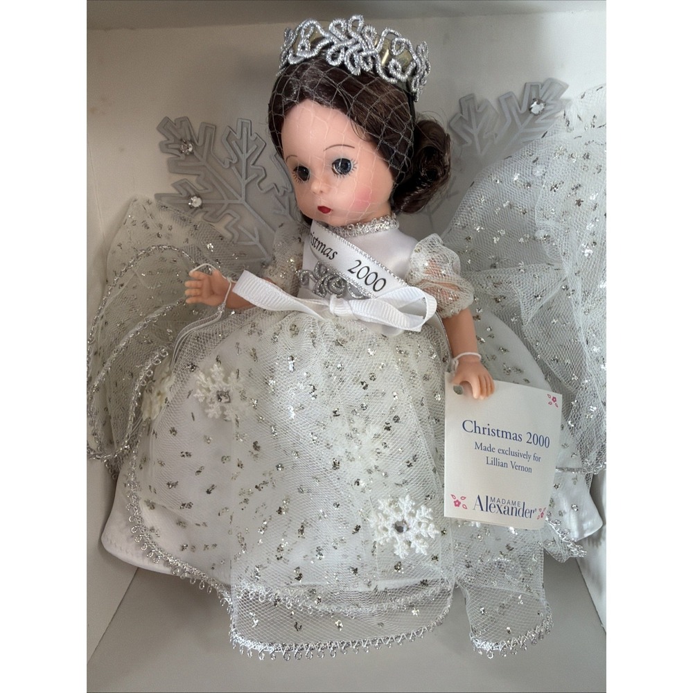 Madame Alexander 8" Lillian Vernon Christmas 2000 Doll Original Box Y2K Vintage